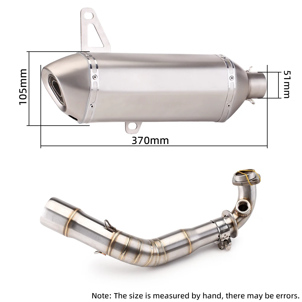 High - Efficiency Full system exhaust pipe muffler for vespa gts 250 gts 300 2007- 2017 2018 2019 2020