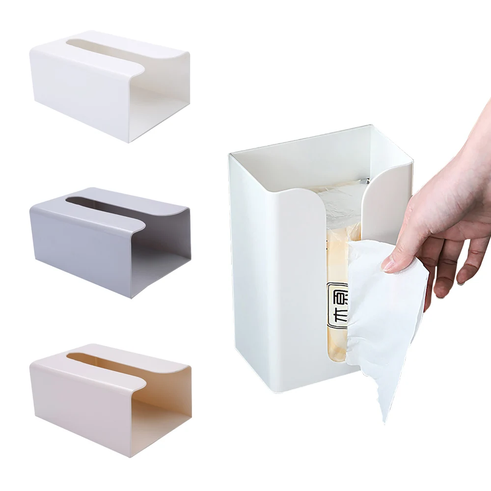 

Wall Mounted Tissue Box WC Toilet Paper Holder Kitchen Toilet Paper Dispenser Coffee Table Napkin Box Tissue Box Holder For Car