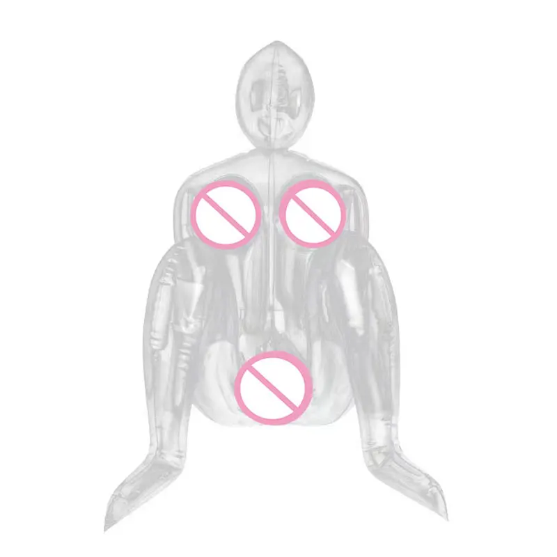 Inflatable Doll Male Transparent Leather M Legs Painted Leather Doll Inflatable Cannon Holder Adult Erotica Male Masturbator