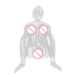 Inflatable Doll Male Transparent Leather M Legs Painted Leather Doll Inflatable Cannon Holder Adult Erotica Male Masturbator