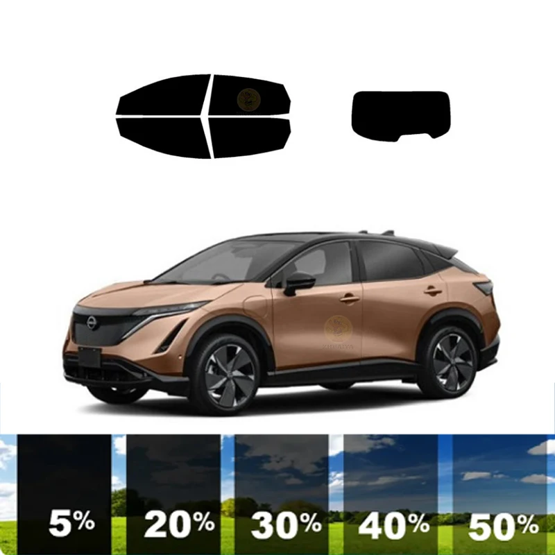 precut Removable Window Tint Film For Car 100% UVR 5%-35%VLT Heat Insulation Carbon ﻿For NISSAN ARIYA 4 DR SUV 2023-2023