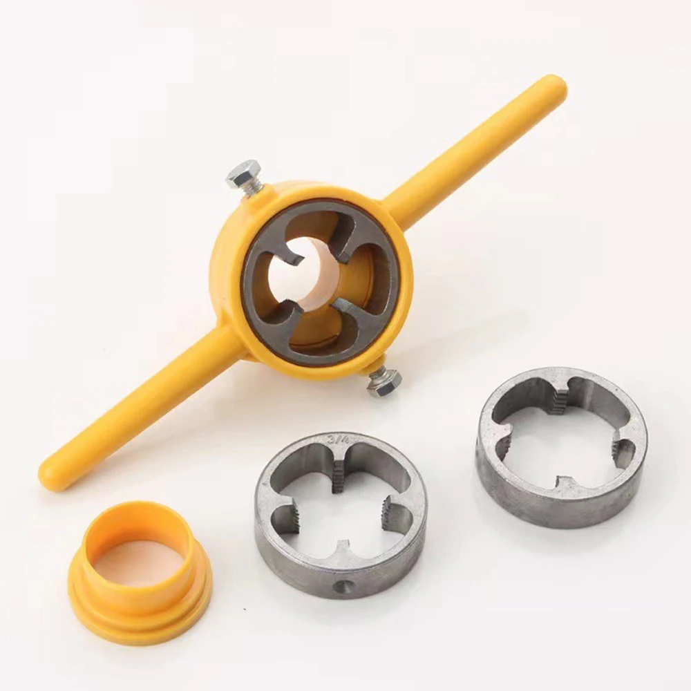 6 Pcs/Set PVC Water Pipe Die Threader Making Tool Set，1/2\