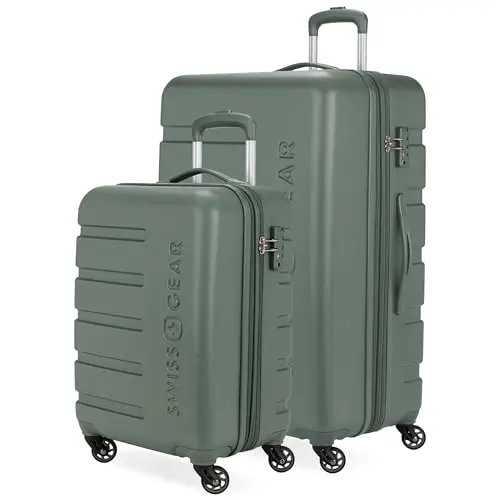 

SwissGear 7366 Hardside Expandable Luggage with Spinner Wheels, Olive, 2-Piece Set (19/27)