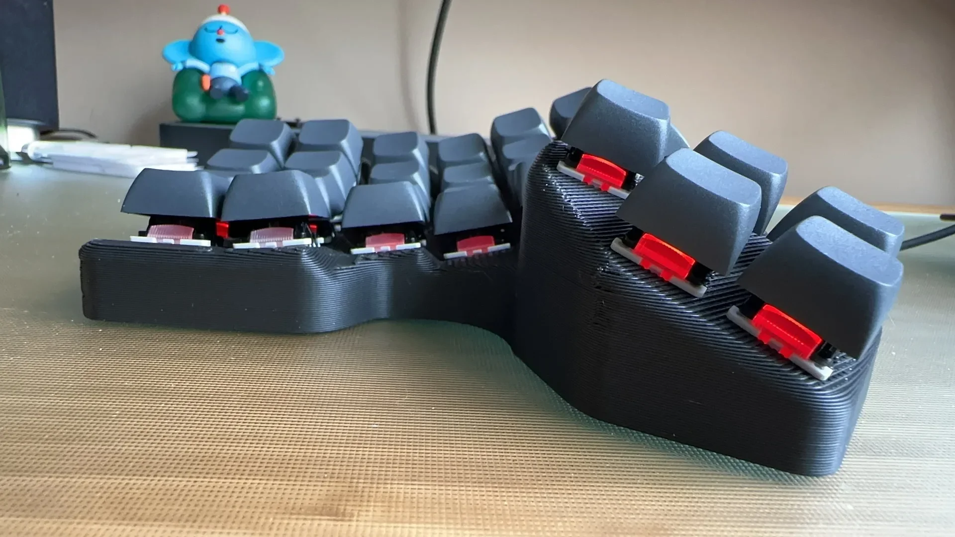 For Scylla 4x6 Split Keyboard Custom RGB Mode Wired Welding Grey Wood Axis V4/lebog Mute Axis QMK/VIA DIY Mechanical Keyboard