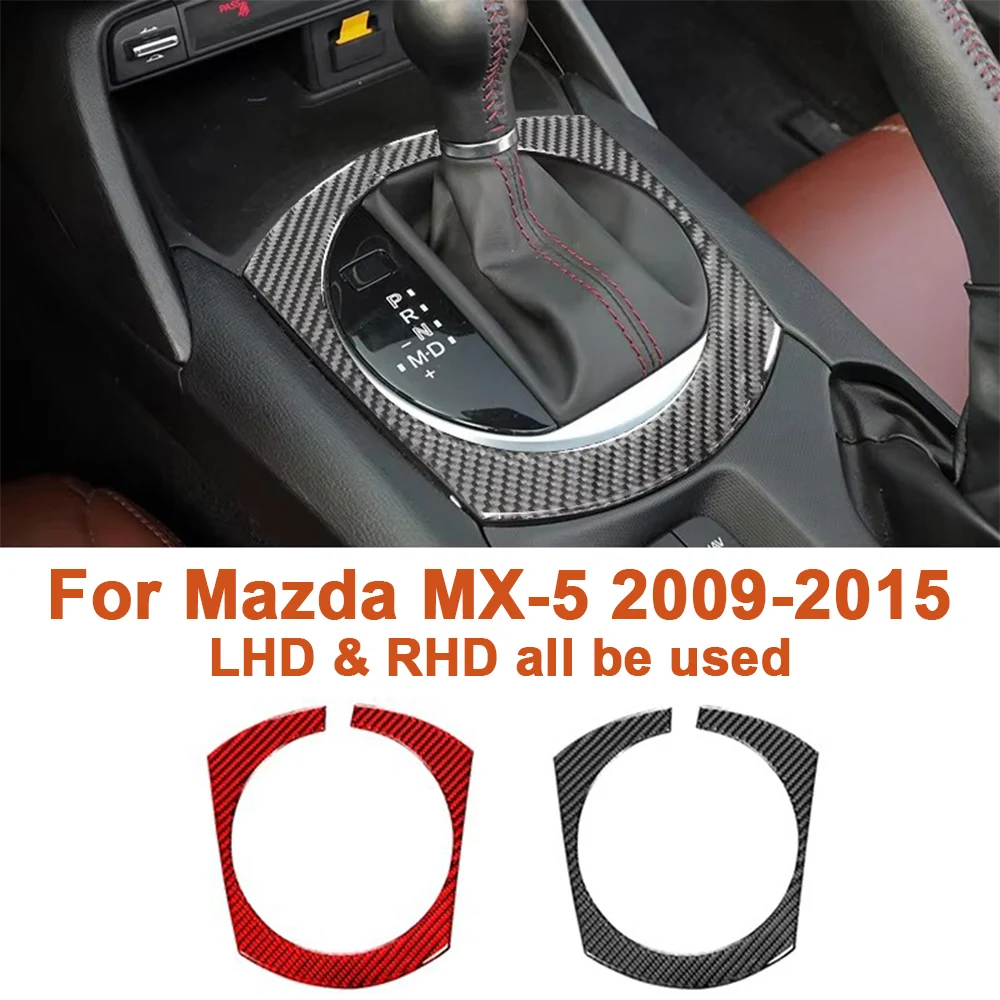 

For Mazda MX-5 MX5 Nc Miata 2016-2022 Roadster Gear Shift Panel Carbon Fiber Decoration Sticker Car Styling Interior Accessories