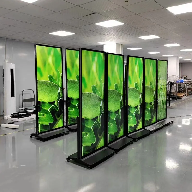 70/75/80/86 inch full color digital signage floor stand-up player kiosk advertising display with video screen graphics