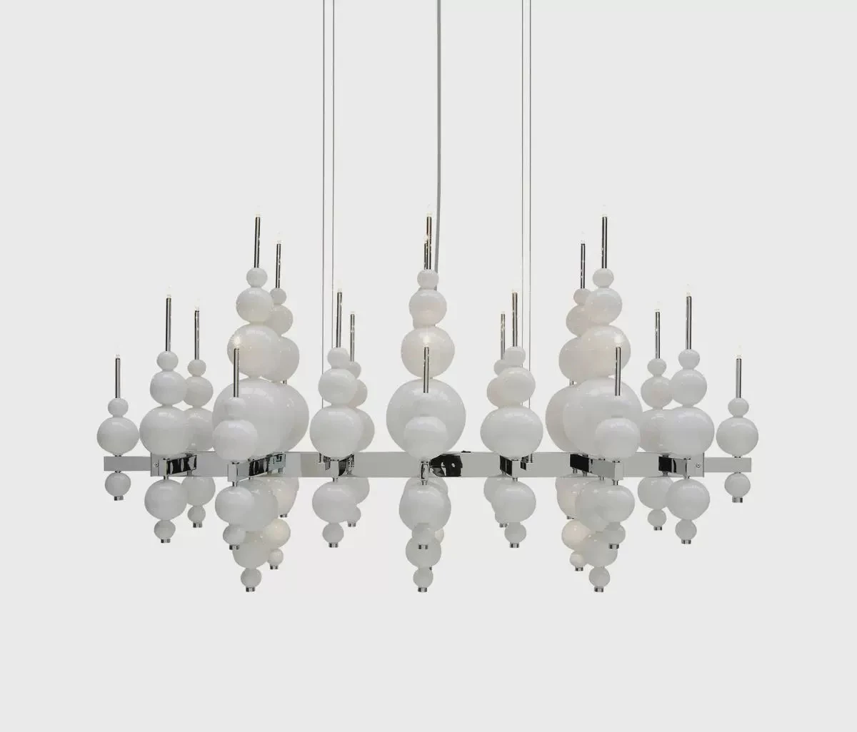 Modern Black Pendant Chandelier Lights For Dining Room Kitchen Living Room Bedroom Creative White Ceiling Chandelier