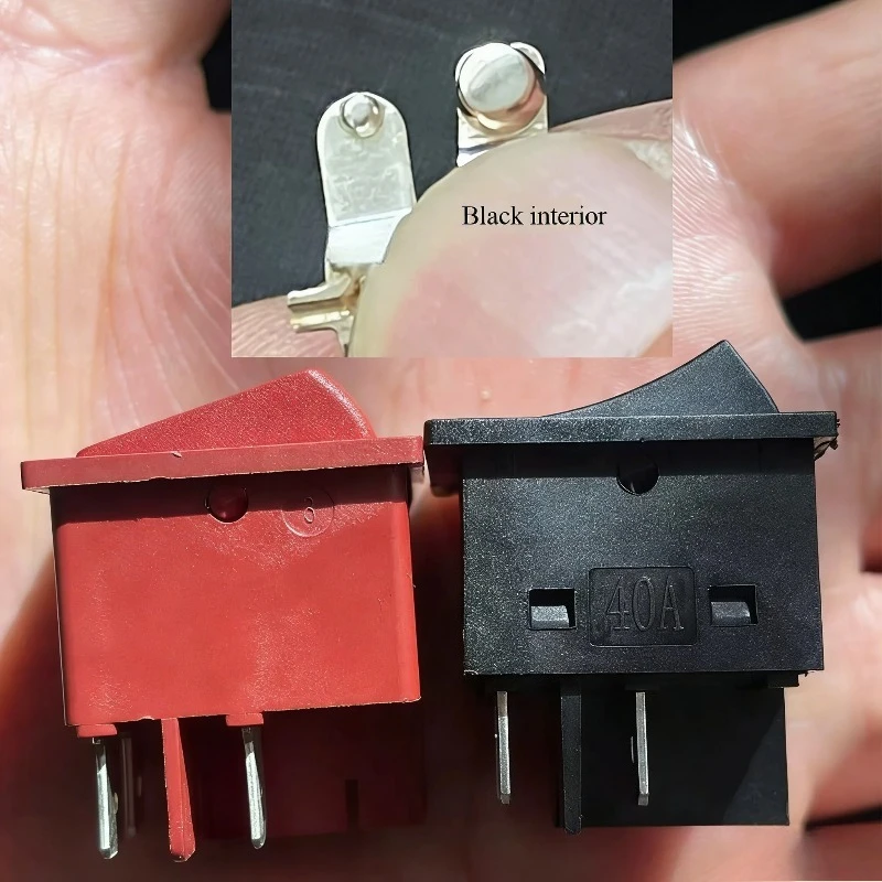 1PCS 40A High Current Rocker Switch, Micro Switch Replacement Spare Parts for Pressure Washer