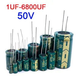 High Frequency Electrolytic Capacitor 50V 1UF 2.2UF 4.7UF 22UF 47UF 100UF  220UF 330UF 470UF 1000UF 2200UF 4700UF 6800UF 20%