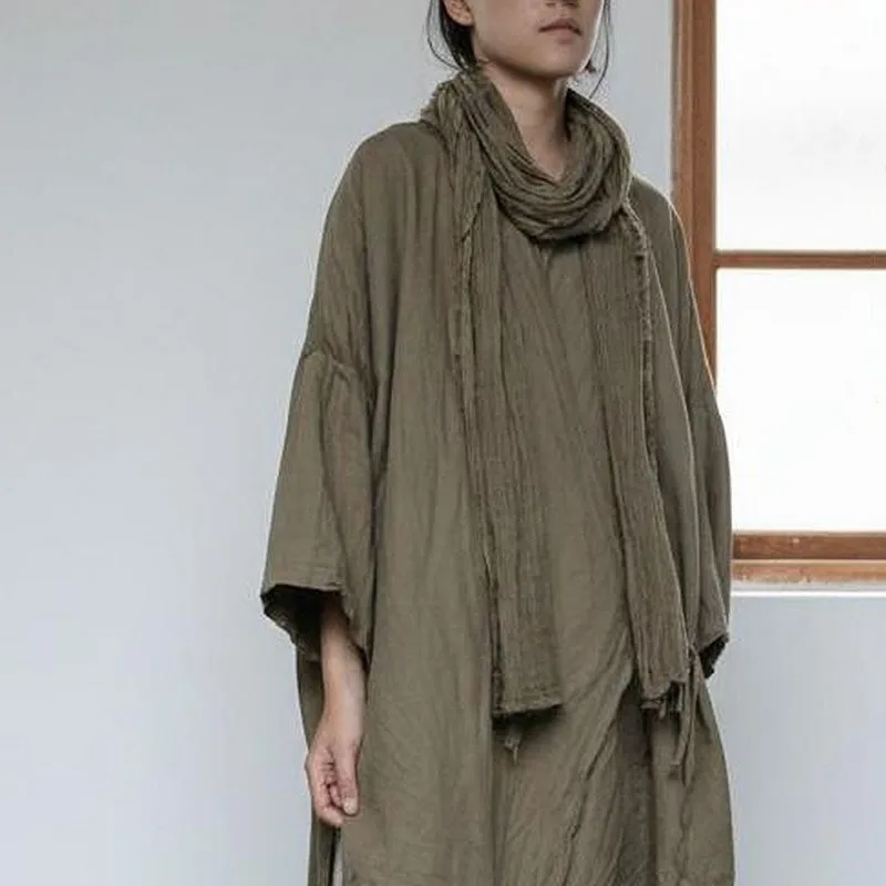 

100% Soft Cotton Scarf Causal Best Matched Scarves Long Shawl Wraps Artistic Style Retro Wrap Shawl Autumn Winter Warm 210*30cm