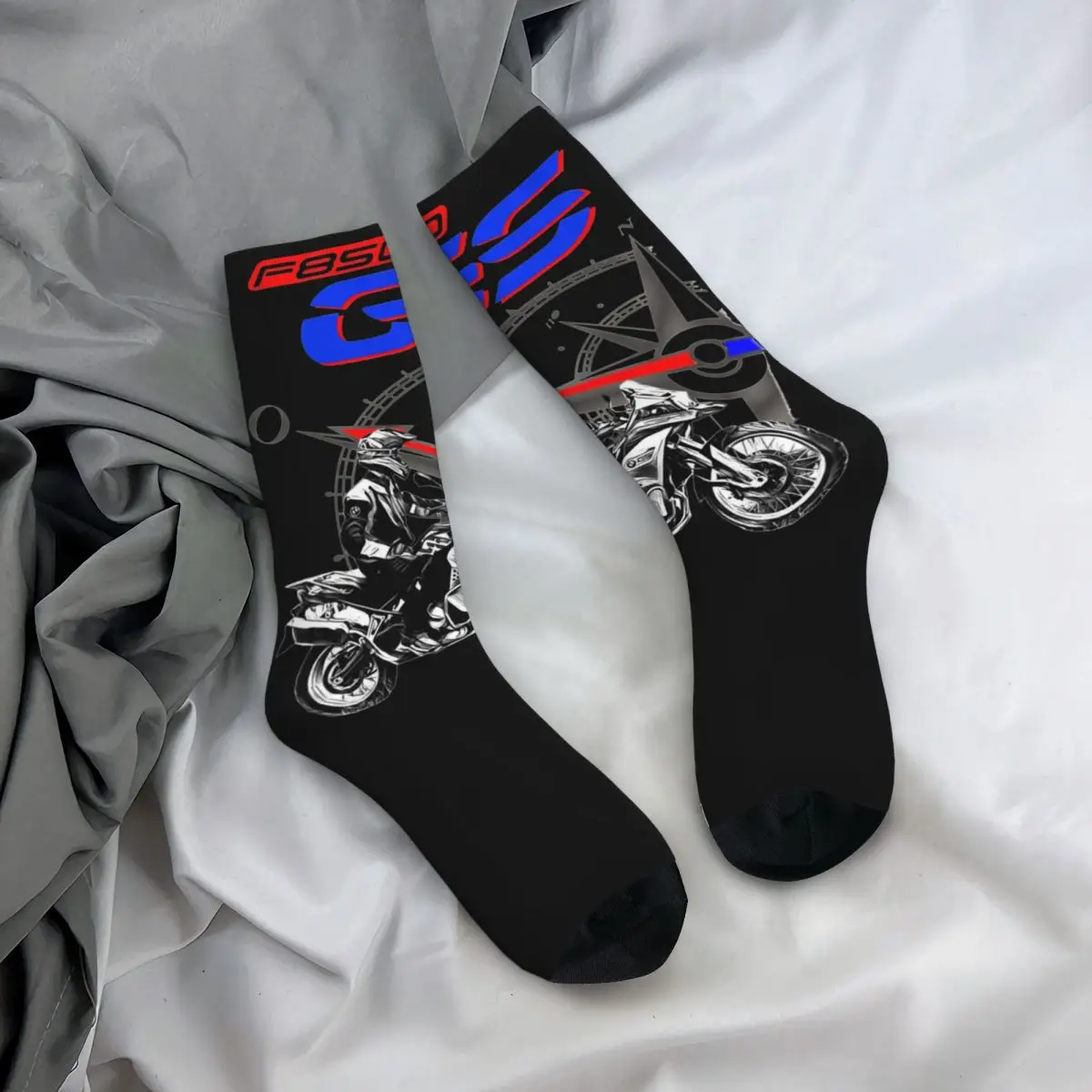 Female F850 GS Motorcycle Socks Cotton Fashion Novelty Socks Harajuku Accessories Middle TubeSocks Little Small Gifts