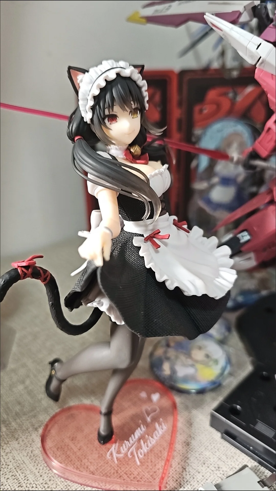 Originale Taito Coreful Data A Live Kurumi Tokisaki Anime Pazzo Tre Orecchie di Gatto Cameriera Action Figure Data Scena di Battaglia Regalo di Compleanno