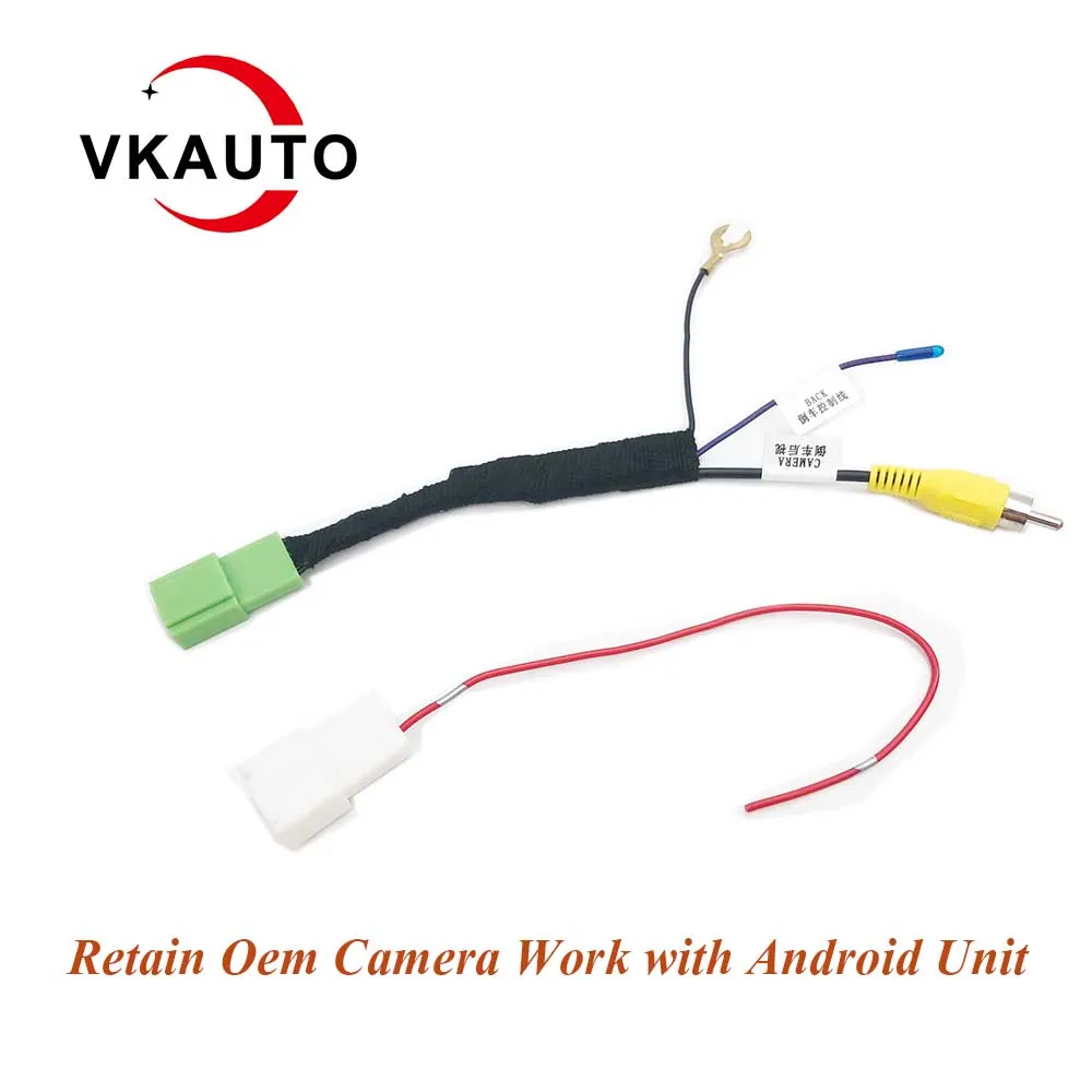 

VKAUTO Adapter Kit Camera Connect Cable for Suzuki Oem Unit Add After-Market Camera & Retain Oem Camera work with android unit