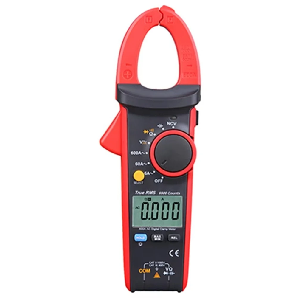 Digital Clamp Meter 600A Ammeter Ohm Tester Automatic Range Frequency Capacitance Temperature for Test Meter OEM