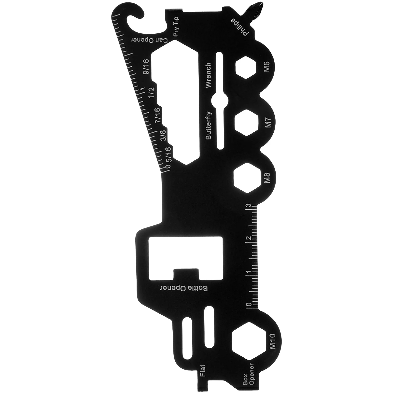 

Multi Tool Card Black Stainless Steel Outdoor Camping Survival Gear Truck Pry Bar Hiking Supplies Lightweight Portable Safe