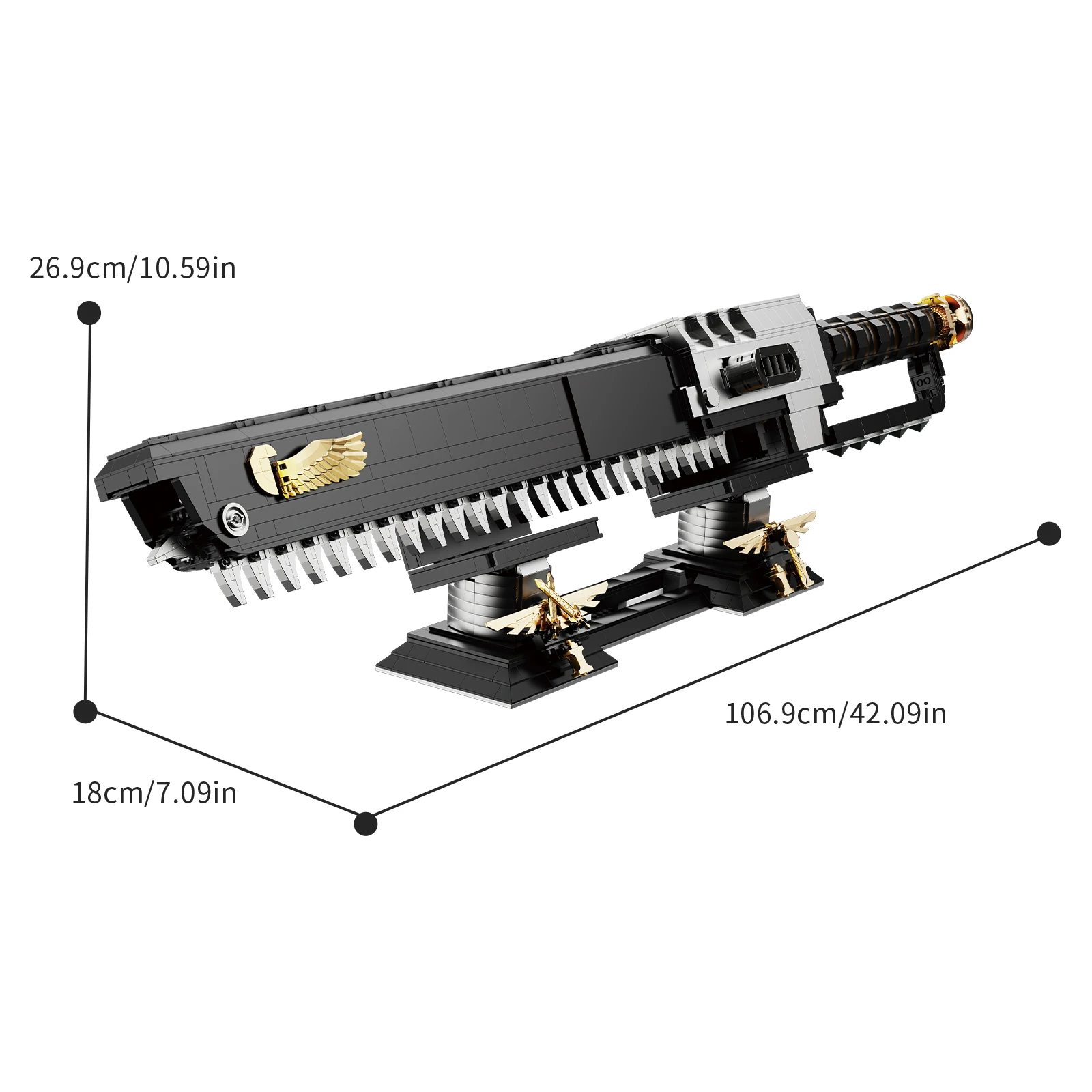 2856 Uds. De bloques de construcción de palabras de cadena, modelo de juguetes mecánicos, adornos de ladrillos de montaje DIY para niños y adultos, regalos de cumpleaños y Navidad