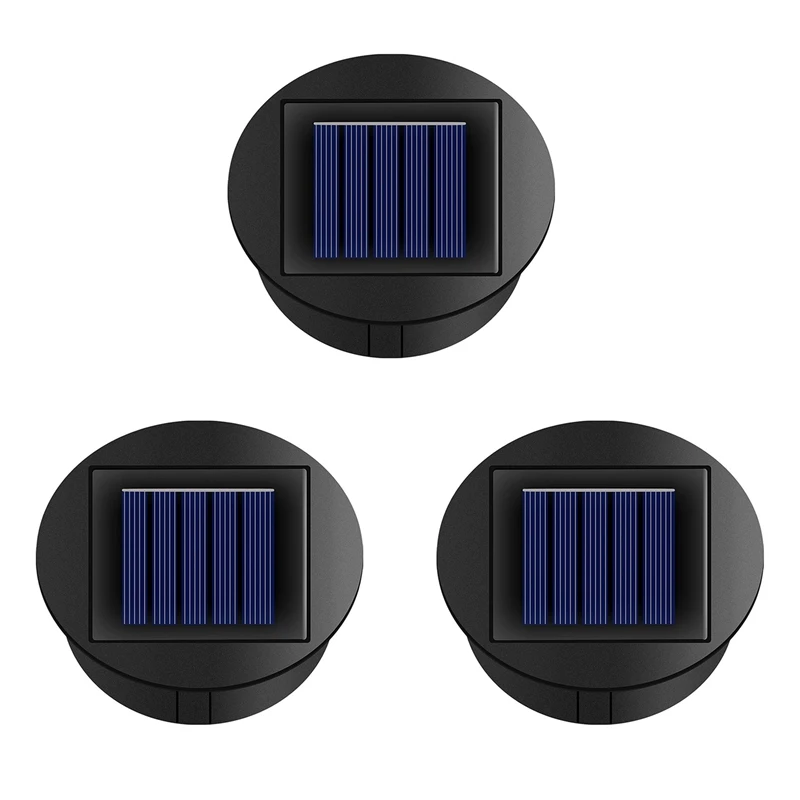 3X Smart Garden Solar Powered Replacement Round LED Light Box Solar Battery Box Solar Cells Poly Li-Ion Battery Charger