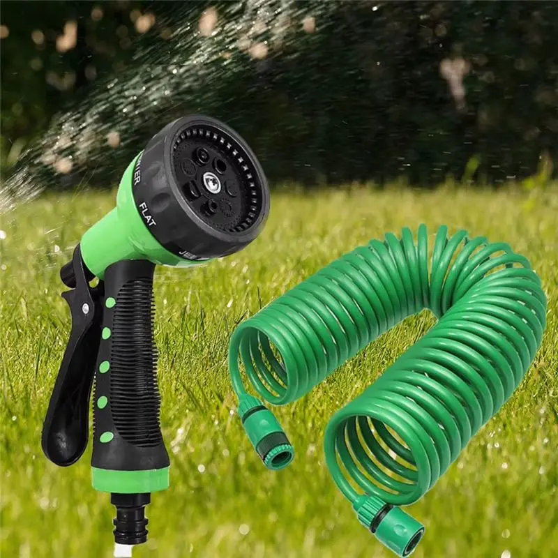 ABRE-Flexible Car Washing Magic Hose Garden EVA Spring Tube For Flower Lawn Watering 1 Pcs