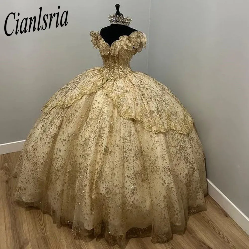 Luxury Quinceanera Dresses Ball Gowns 2023 Beaded Sweet 16 Dress Lace-Up Birthday Party Dress Vestido De 15 Anos Custom