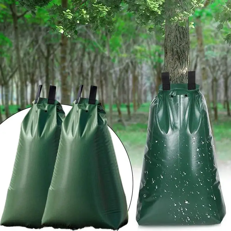 Saco de rega 2 pacote grande ao ar livre árvore fralda produtos cuidados com as plantas acessórios irrigação sistema irrigação do jardim para raiz profunda