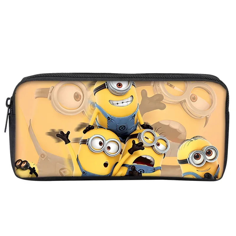 New Minions Despicable Me Cute Cartoon Pencil Case Kawaii Stationery School Supplies Pencil Pouch Anime Figure Kid Birthday Gift