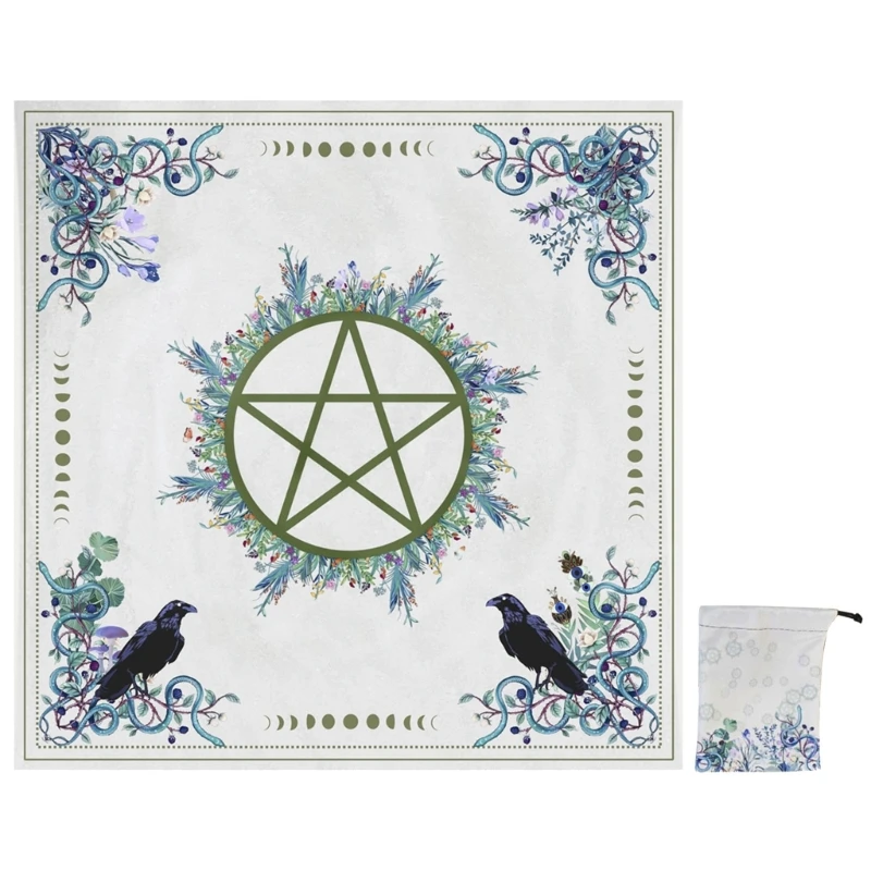 Altar Tarot Card Cloth for Mystical Enthusiasts Five pointed