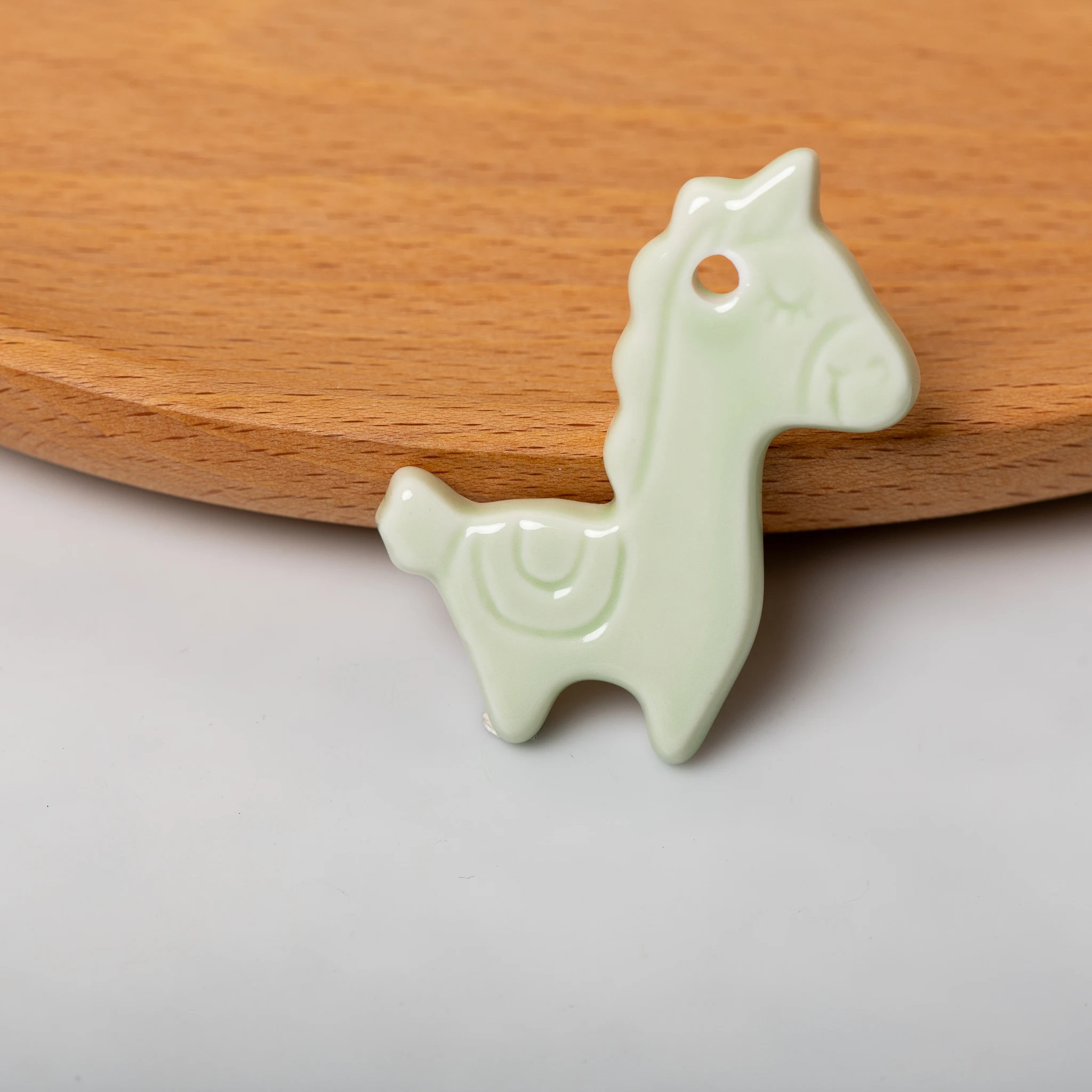 1pcs Ceramic Cartoon Animal Figurines for DIY Crafts, Decorative Accessories in Various Designs
