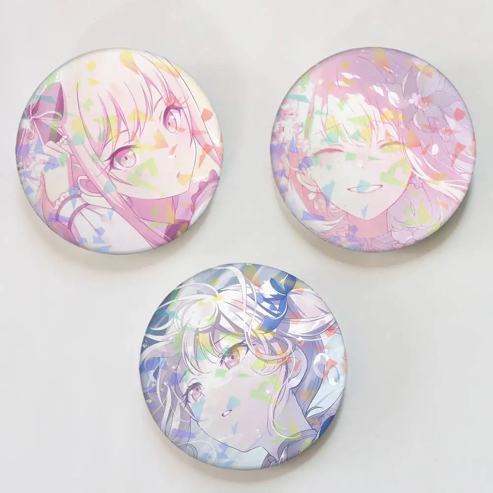 Akiyama Mizuki Project Sekai Lapel Pins for Backpacks Briefcase Laser Brooch Clothes Gifts