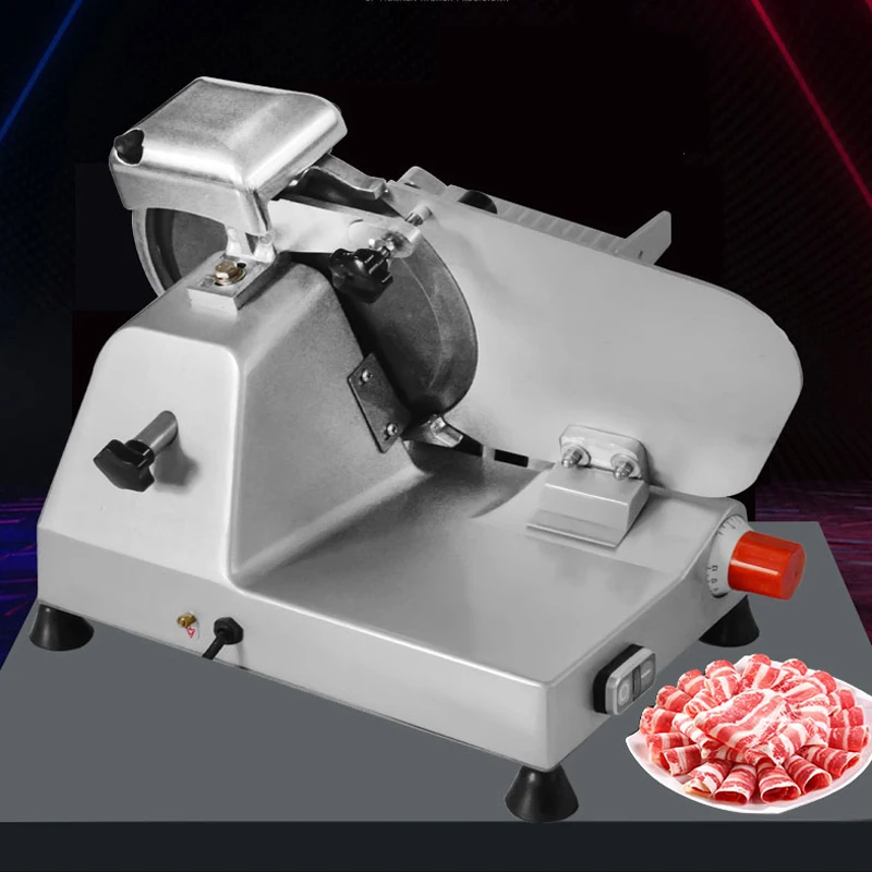 

Electric Vegetable Meat Slicer Machine Food Slicing Machine 250mm Blade Frozen Meat Slicer
