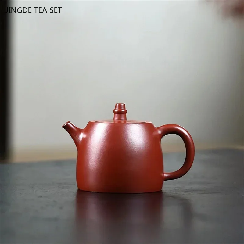 

1PCS 210ml Antique Yixing purple clay teapot handmade dahongpao filter tea infuser custom beauty kettle zisha tea accessories