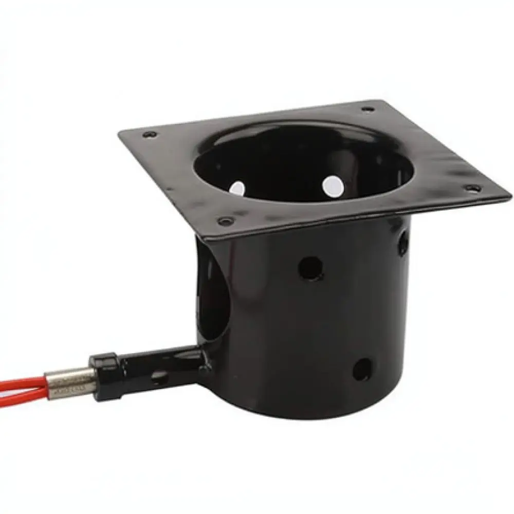 Round Enamel Smoker Box For Smoker Grills Efficient Airflow Pellet Burner Durable BBQ Tool For Camping Cooking