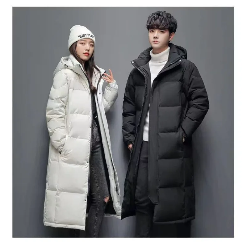 Women's Clothing Couples' Outfits Extended Long Down Cotton Jacket Direct From Manufacturer New Thickened Warm Fashion Parkas