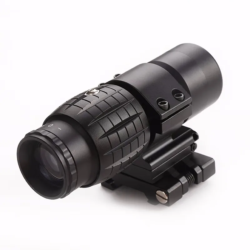 

Factory Wholesale 3X Magnifying Glass Compact Sight, Suitable for 20mm Installation, with a Flip Cover