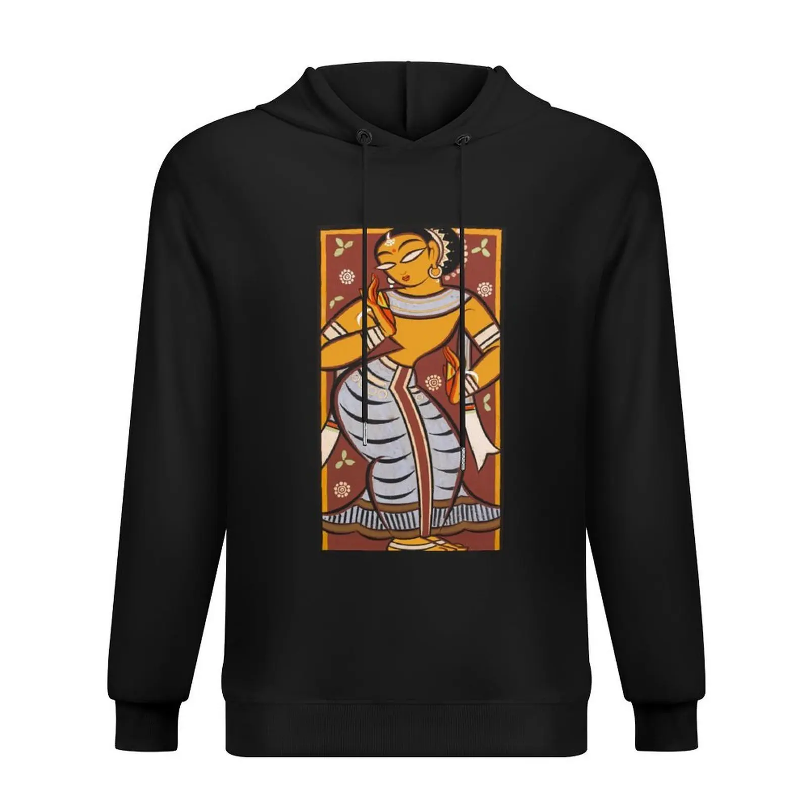 

Jamini Roy famous Painting ' Dancing Gopini' Hoodie men's winter sweater autumn new products new hooded tee