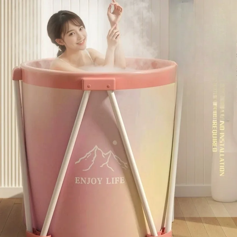 

Hydrotherapy Clearance Bath Tub Hot Foldable Spa Freestanding Bath Tub Adults Portable Faltbare Badewanne Home Furniture