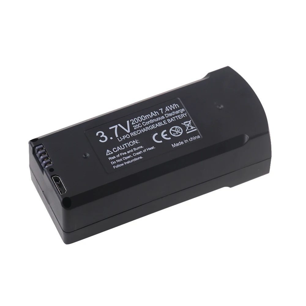V168 6K Drone Battery 3.7V 2000mAh For V168 Pro NOGPS Remote Control Drones Quadcopter Aircraft Spare Battery Parts Accessories