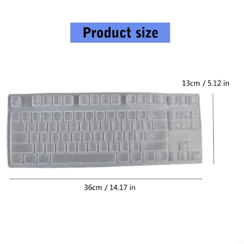Silicone Keyboards Cover Skin Protectors for V500Pro 87 Key Wireless Mechanical Gaming Keyboards Desktop PC