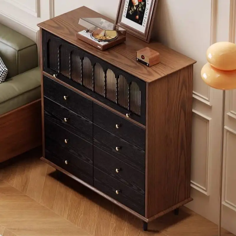 

Design Mobile Living Room Cabinets Organizer Luxury Wood Pantry Bookcase Curio Cabinets Drawers Cajonera Chinese Style Furniture