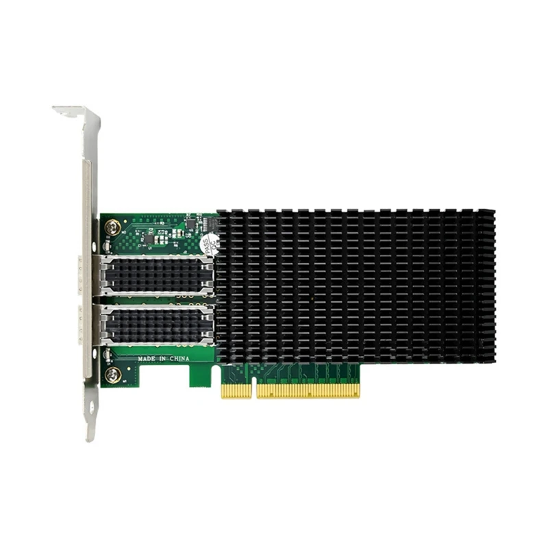 Pcie X8 X-4 Dual-Port 10G Sfp28 Fiber Optic Network Card Dual-Port 10G Network Adapter Card Dual-Port Gigabit Network Card