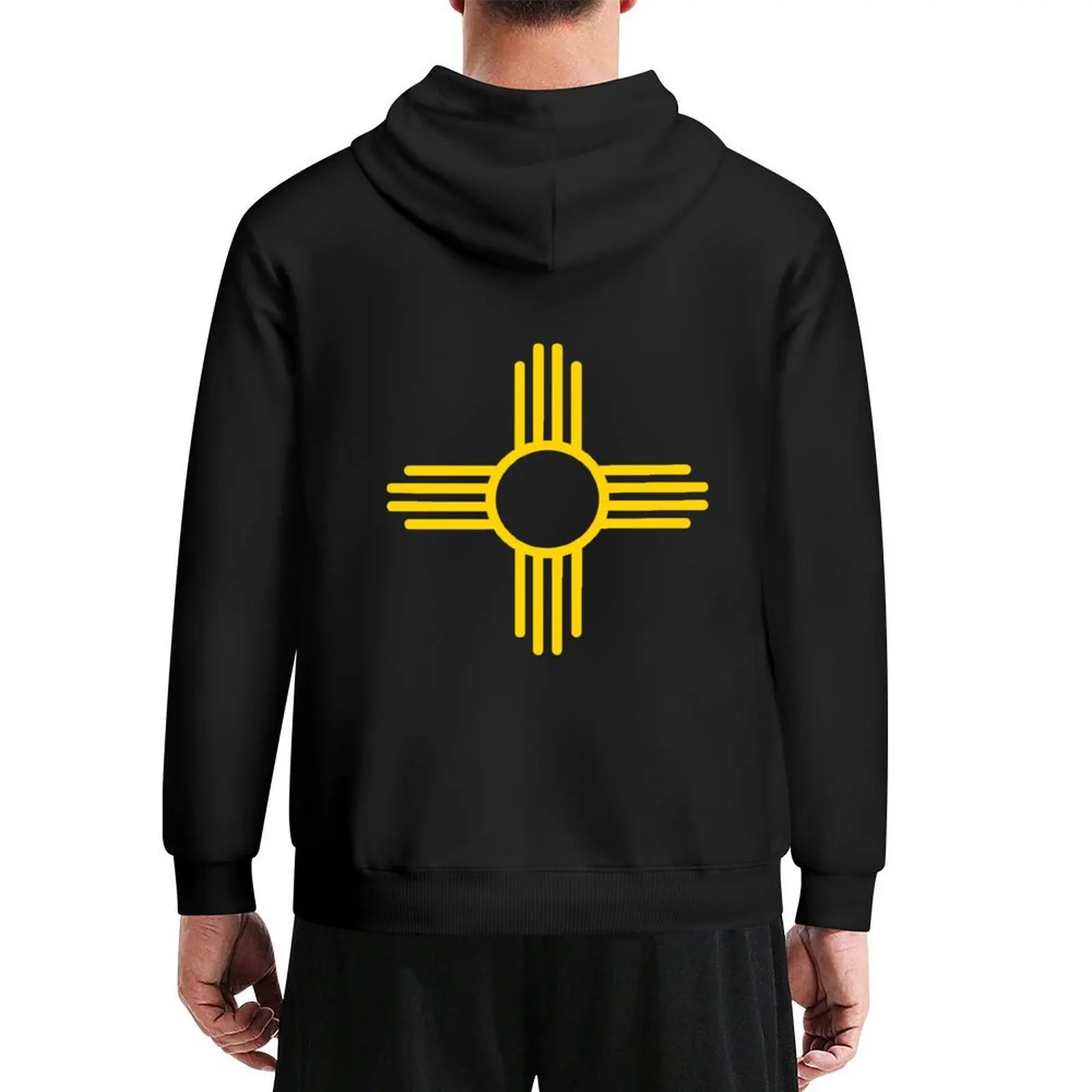 

Zia Symbol - Yellow Sun Hoodie clothes for men korean autumn clothes mens designer clothes autumn new hooded tee