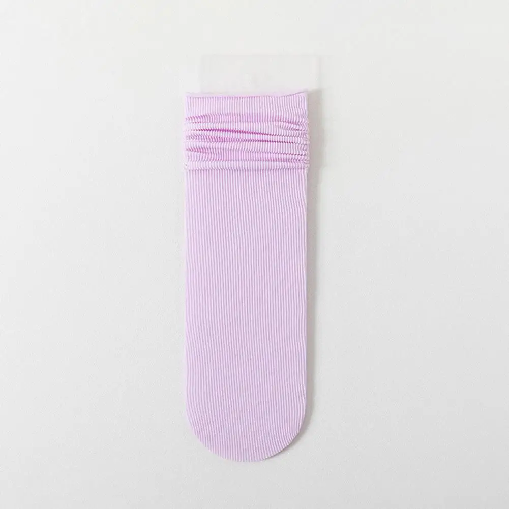 Уютные женские носки до щиколотки из полиэстера. Женские летние носки из ледяного шелка. Ультратонкие носки для повседневной носки для выше.