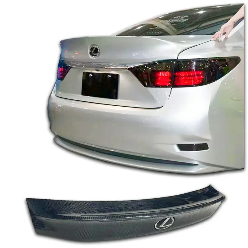 

Black Spoiler Wing For Lexus ES250 ES300 2013-2017 Spoiler Top Wings Black Lip Body Kit Splitter Trunk Trim Affix Stick