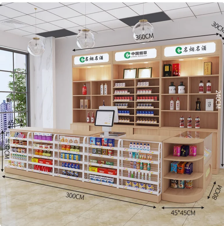 Tobacco and Alcohol Counter Cashier Multi functional Tobacco and Alcohol Counter