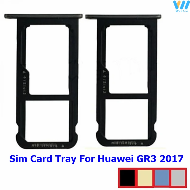 

SIM Card Tray Holder For Huawei GR3 2017 Sim Reader Card Slot Socket Holder Adapters Replacement Repair Accessories GR3 2017