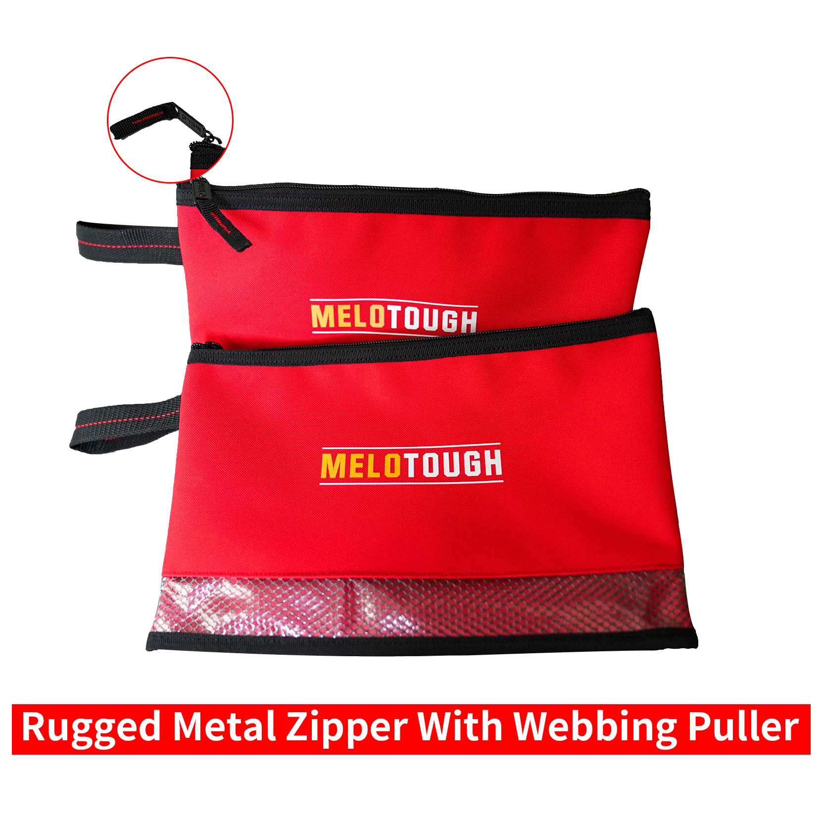 

MELOTOUGH Multi Tool Pouch Small Tool Bag Zipper Bag Zipper Pouches, Durable Storage Organizer Tote bag 2 packs