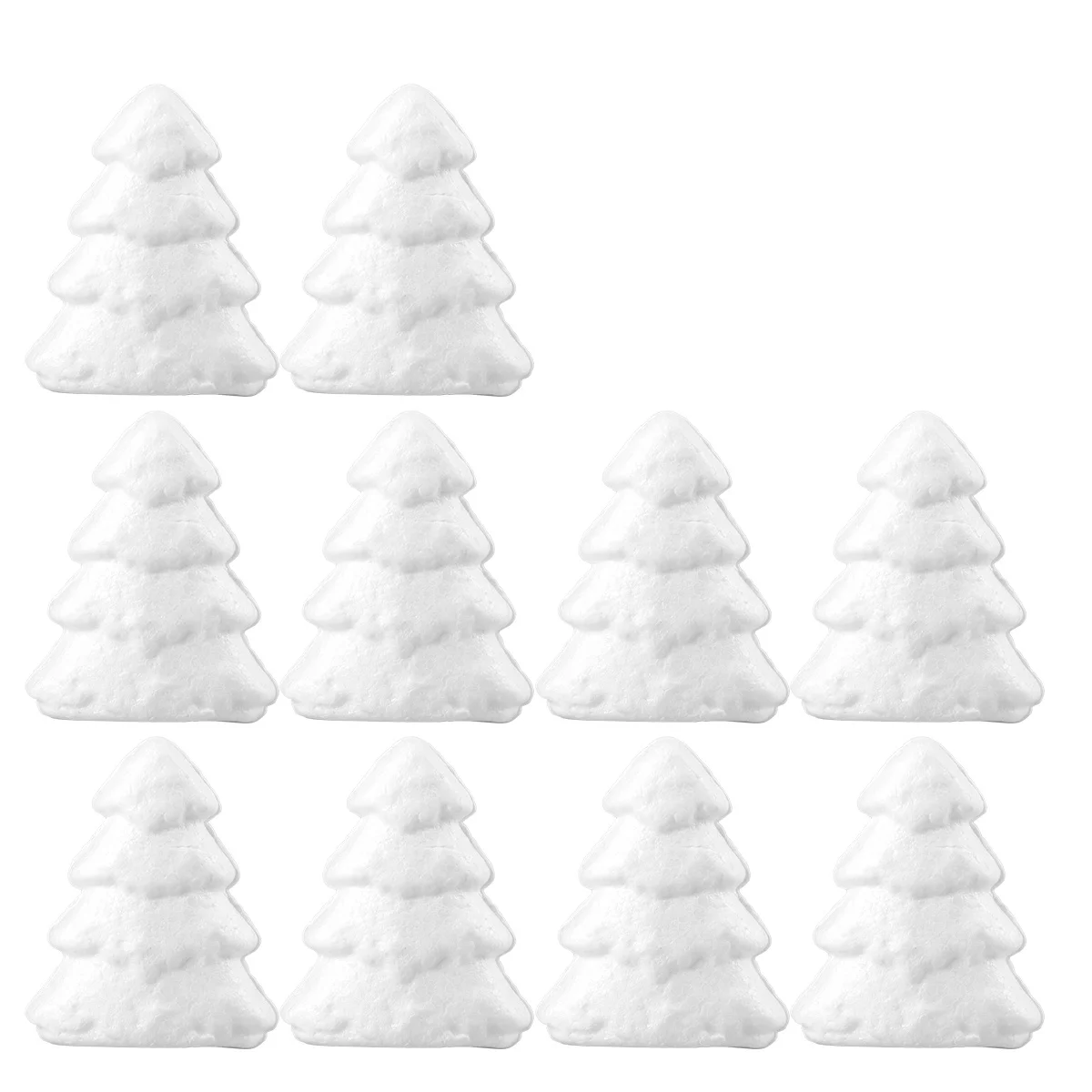 

10Pcs Christmas Tree Tower Fine Workmanship 6x7.3x2.5cm Handmade DIY Xmas Ornament Kids Creative Holiday Activity Set