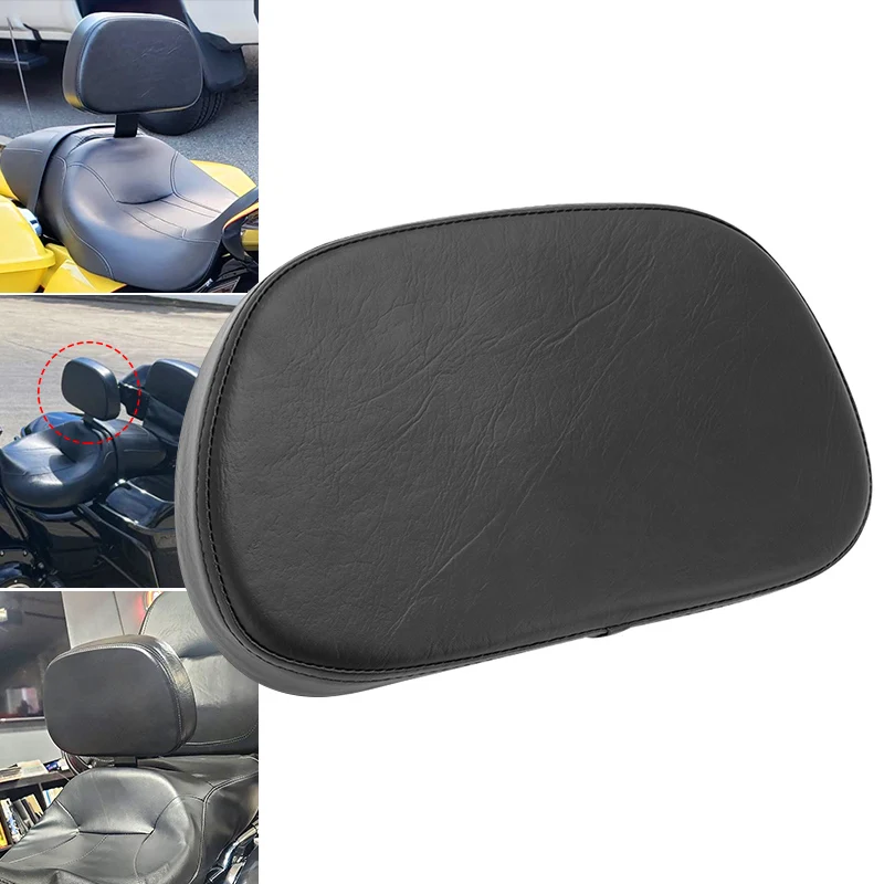 

1 PC Motorcycle PU Leather Front Driver Backrest Cushion Pad For Harley Touring Electra Road Street Glide Road King CVO 2009-UP