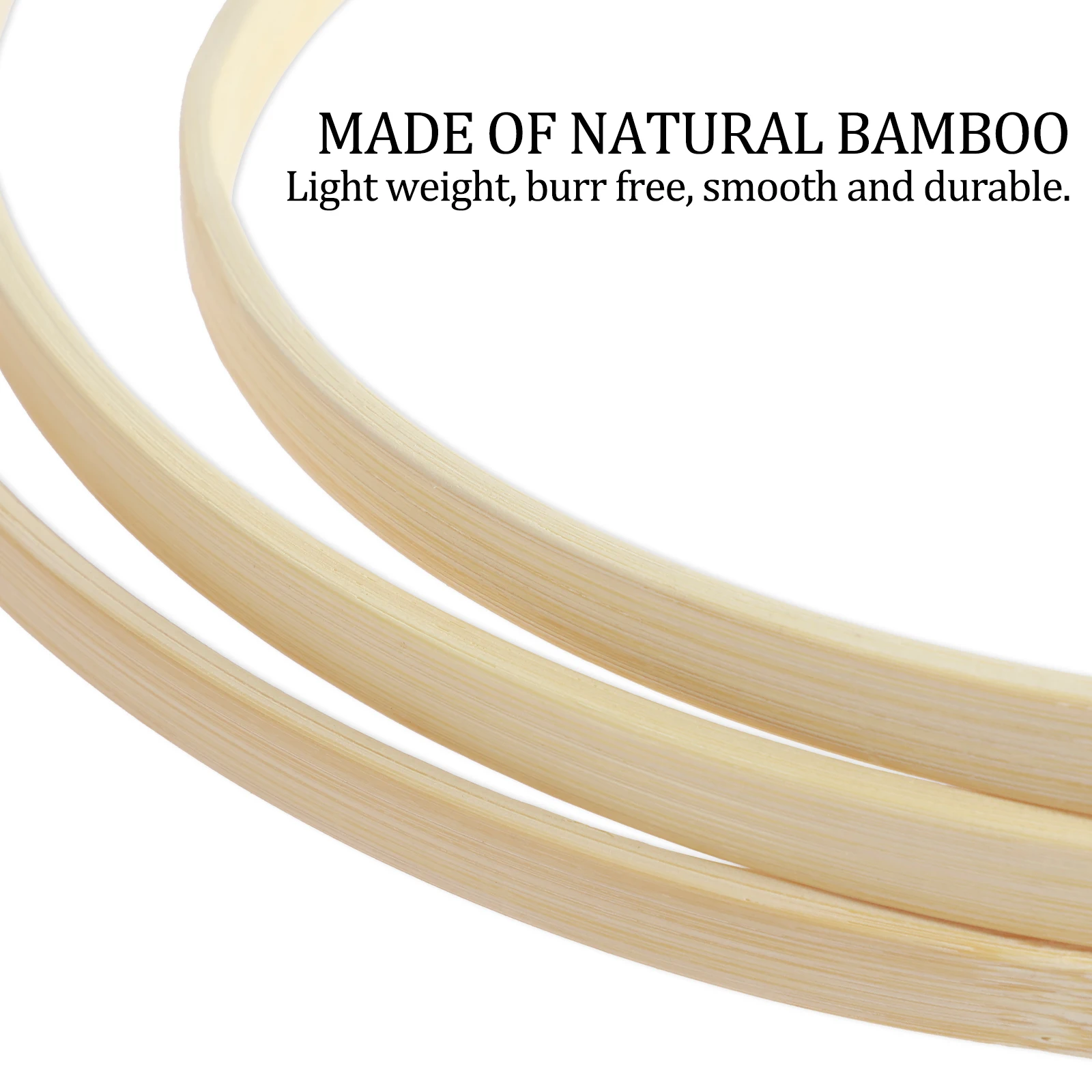 18 шт., набор колец из бамбука, 6 размеров