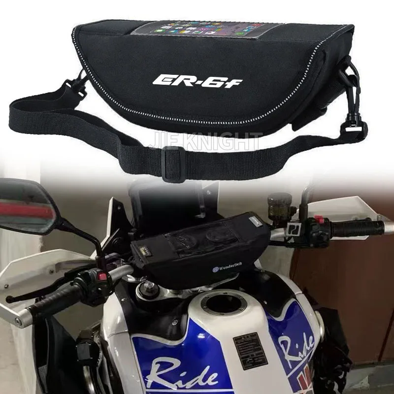 

For Kawasaki ER-6F ER6F 2009-2016 ER6 F Motorcycle accessory Waterproof And Dustproof Handlebar Storage Bag