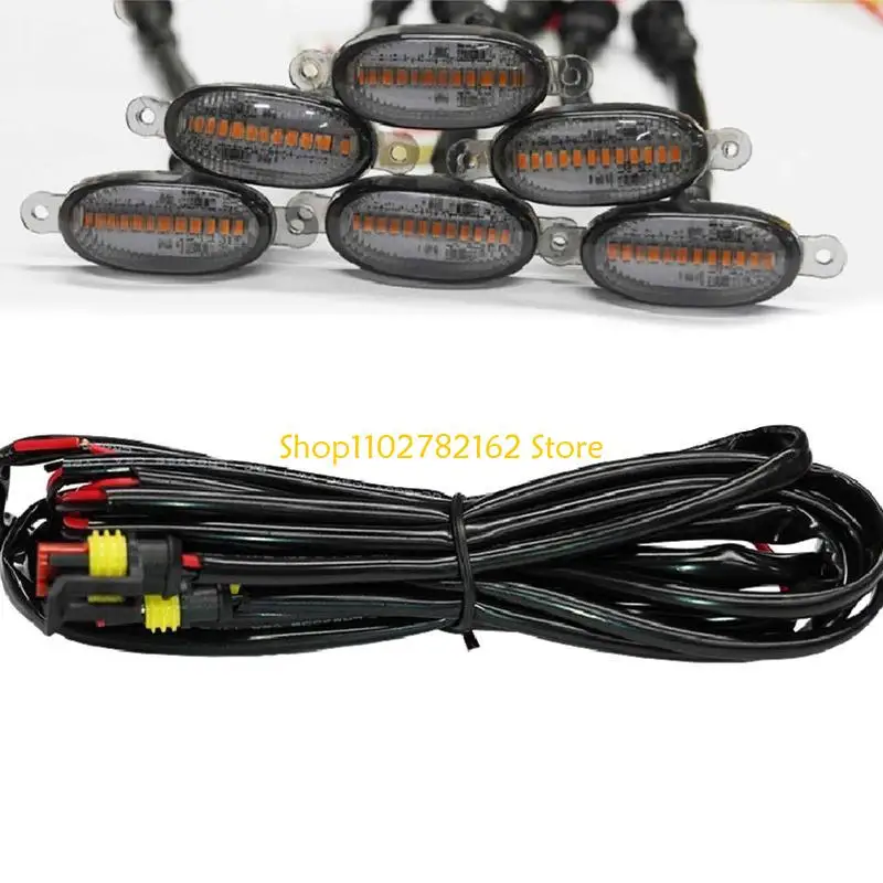 

547B SUV Styles Universal Ambers Daytime Central Grille Lighting Waterproof Front Grille Lighting LED Car